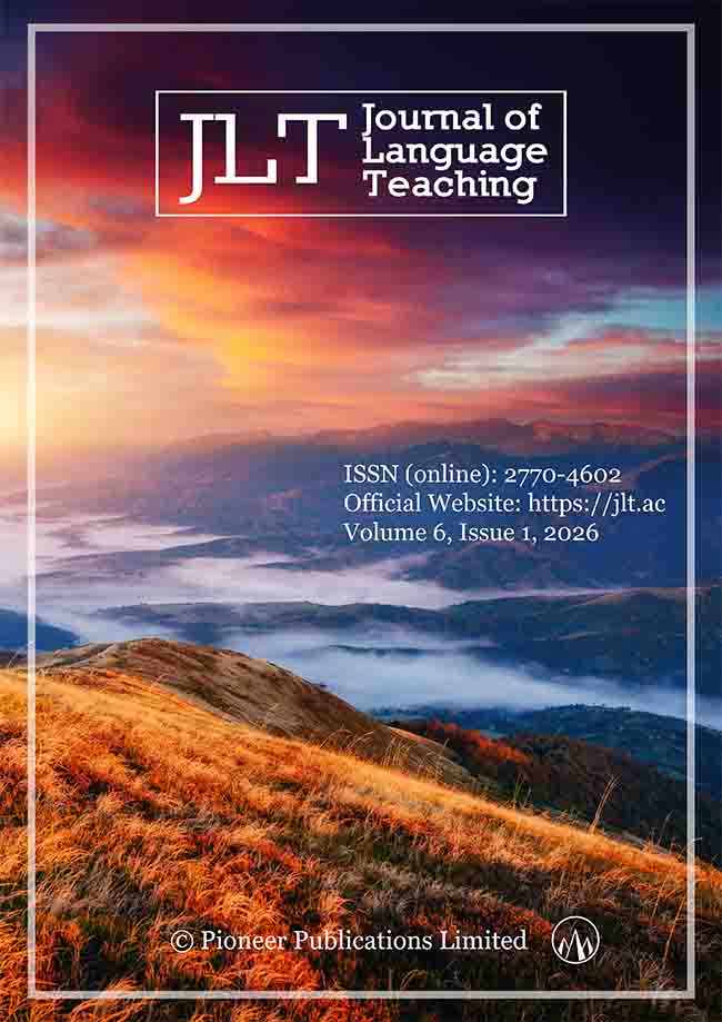 The cover page of JLT's newly published issue (Volume 6, Issue 1, 2026).